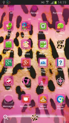 Go Launcher EX Pink Leopard android App screenshot 0